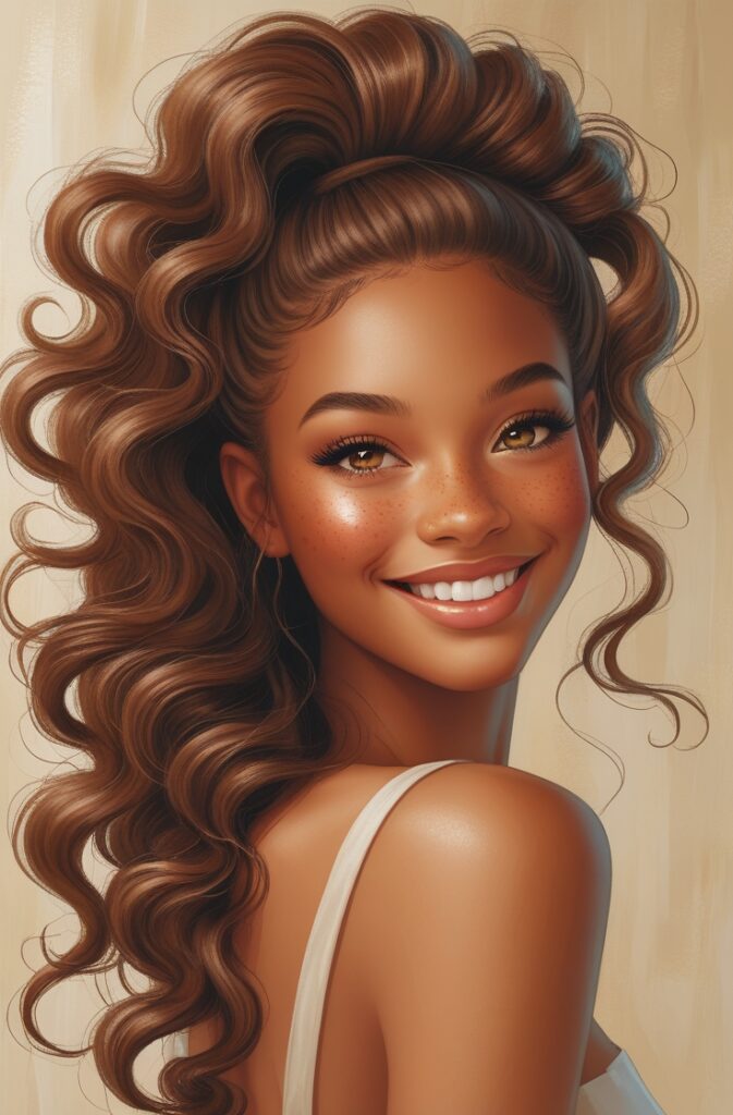 Curly Ponytail