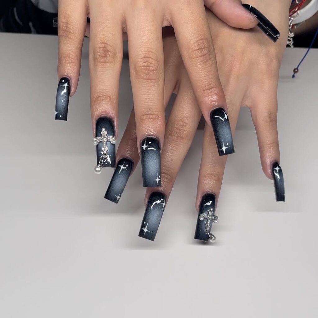 Gothic Aura Nails
