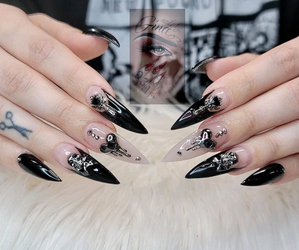 Gothic Stiletto Nails