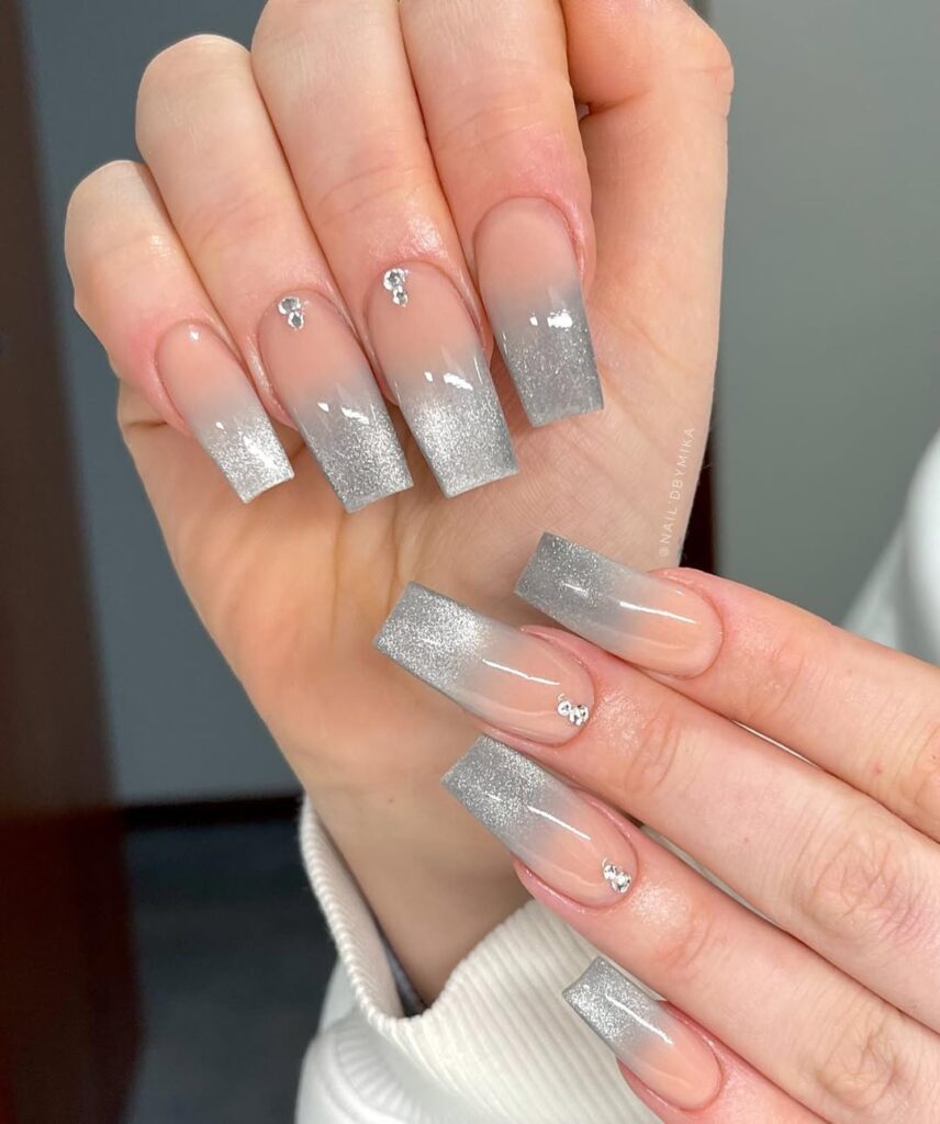 Ombré Cat Eye Nails