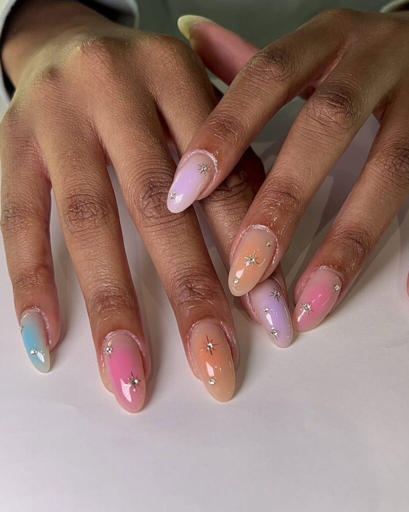 Pastel Aura Nails