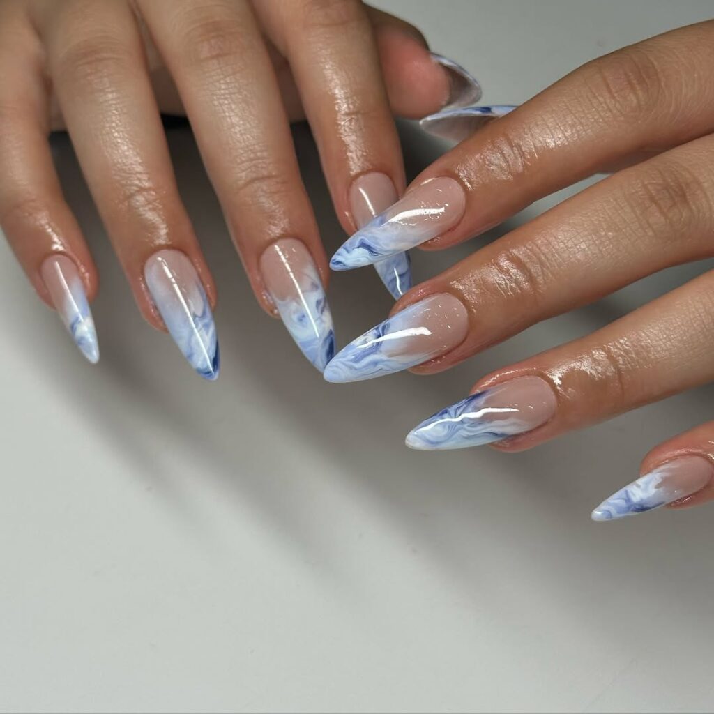 Ocean Wave Nails