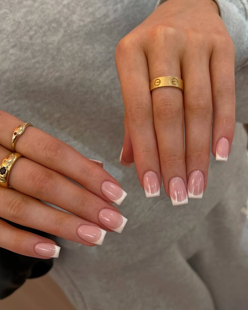 Classic French Square Nails