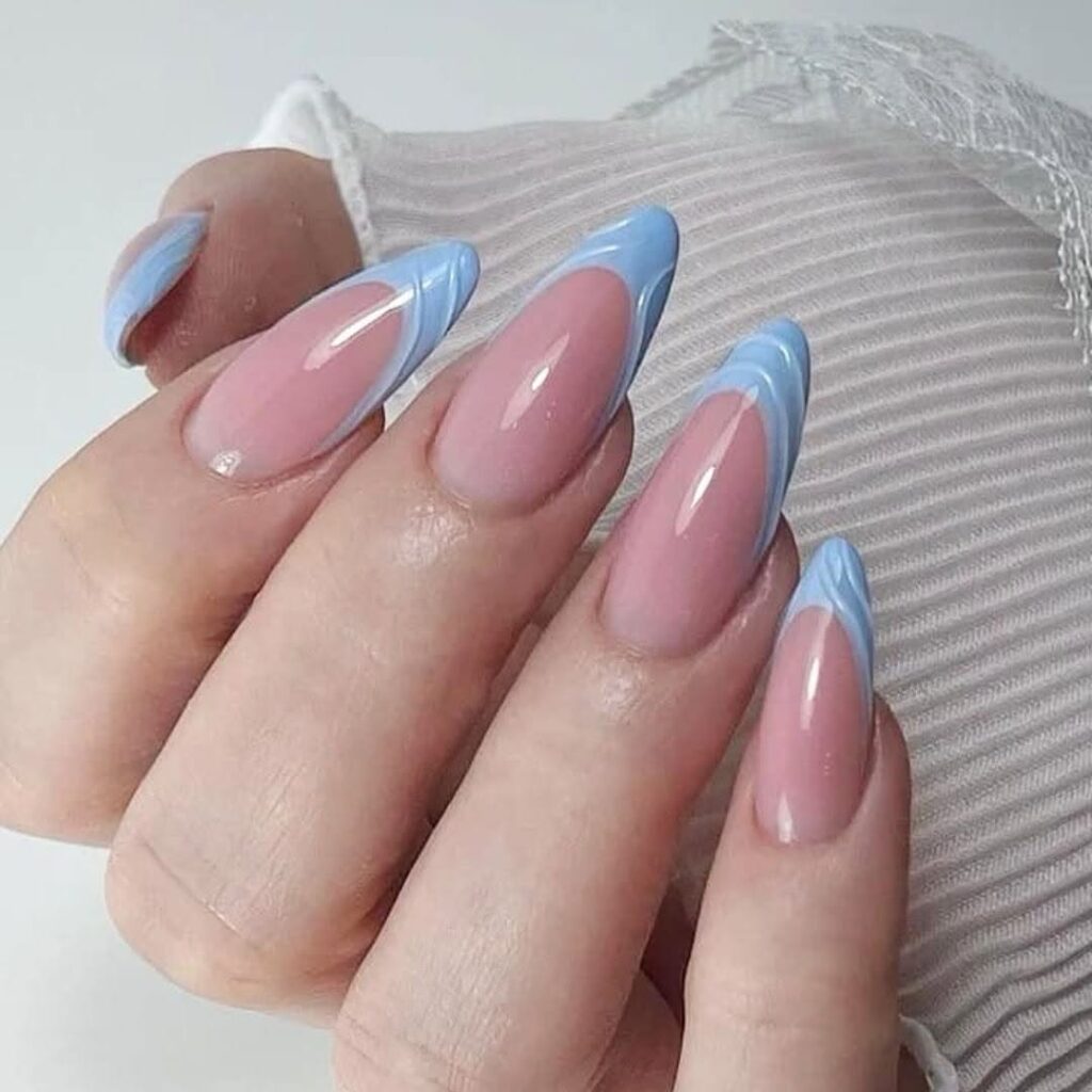 French Tip Stiletto Nails (With a Twist)