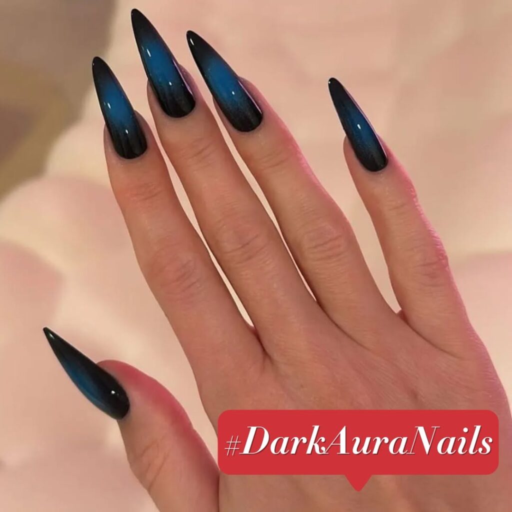 Glow-in-the-Dark Aura Nails