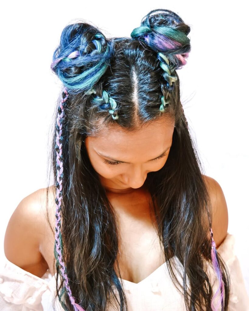 Headband with Space Buns