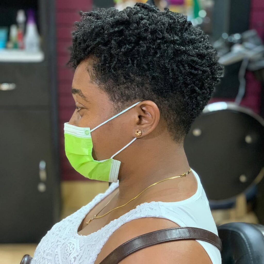 Straight Hair with a Tapered Cut