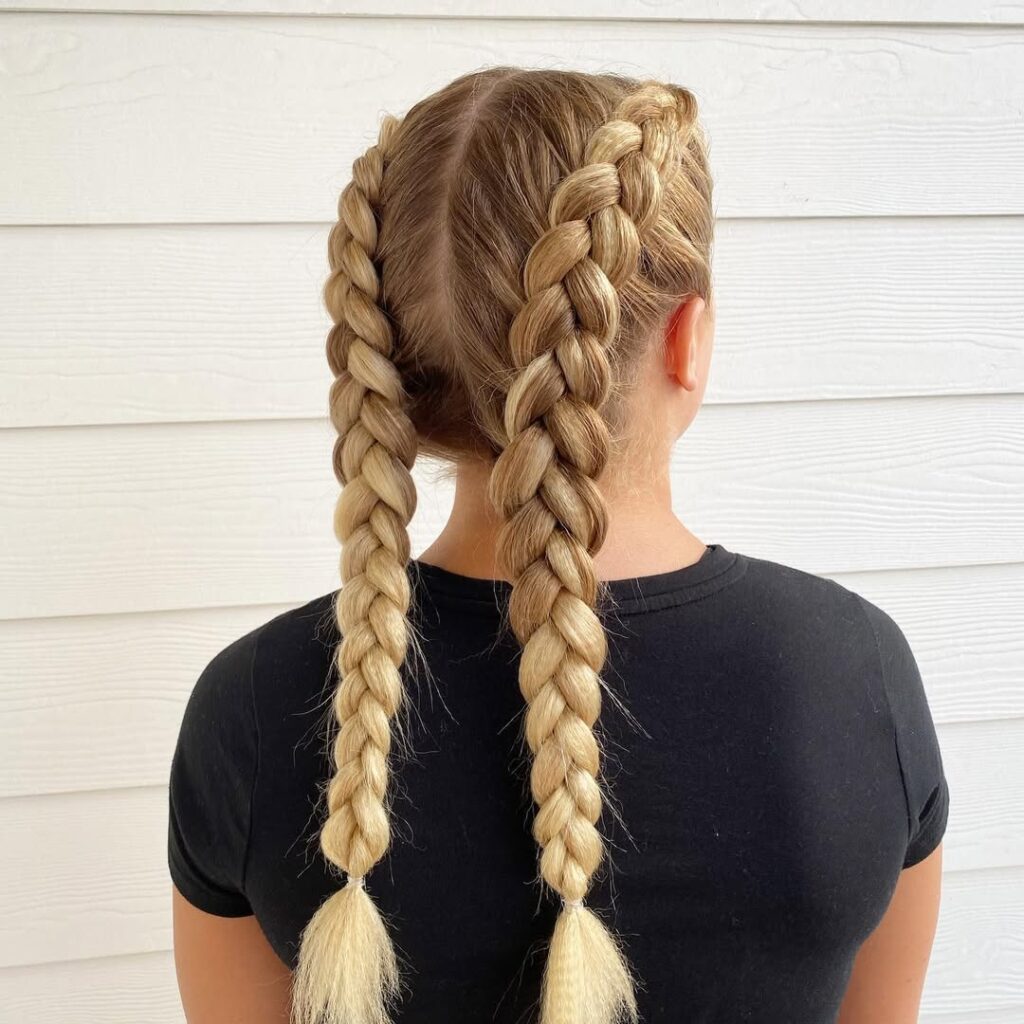 17 Easy Back to School Hairstyles for Girls of All Ages 14 Double Dutch Braids