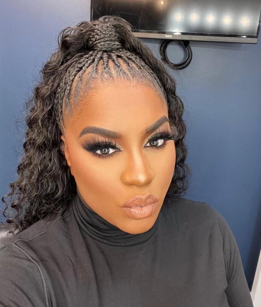 Half-Up, Half-Down with Braids