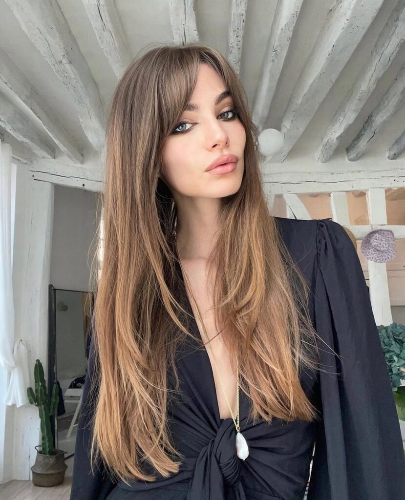 Long Hair with Bangs