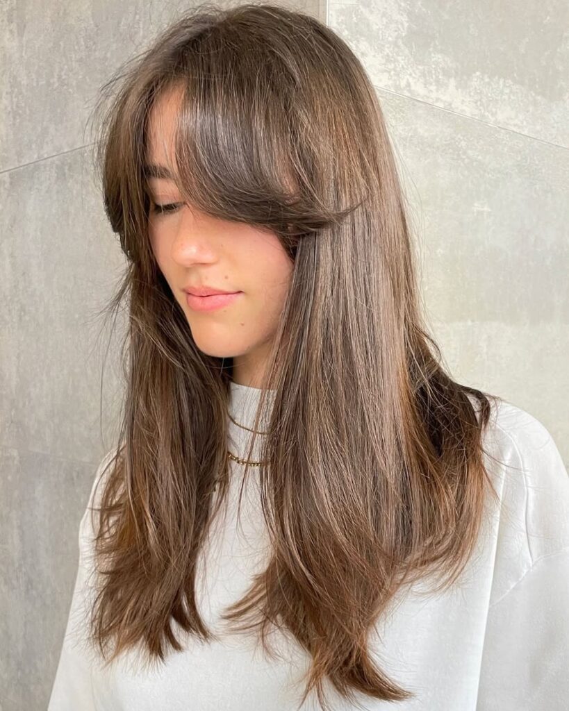 Straight Hair with Bangs