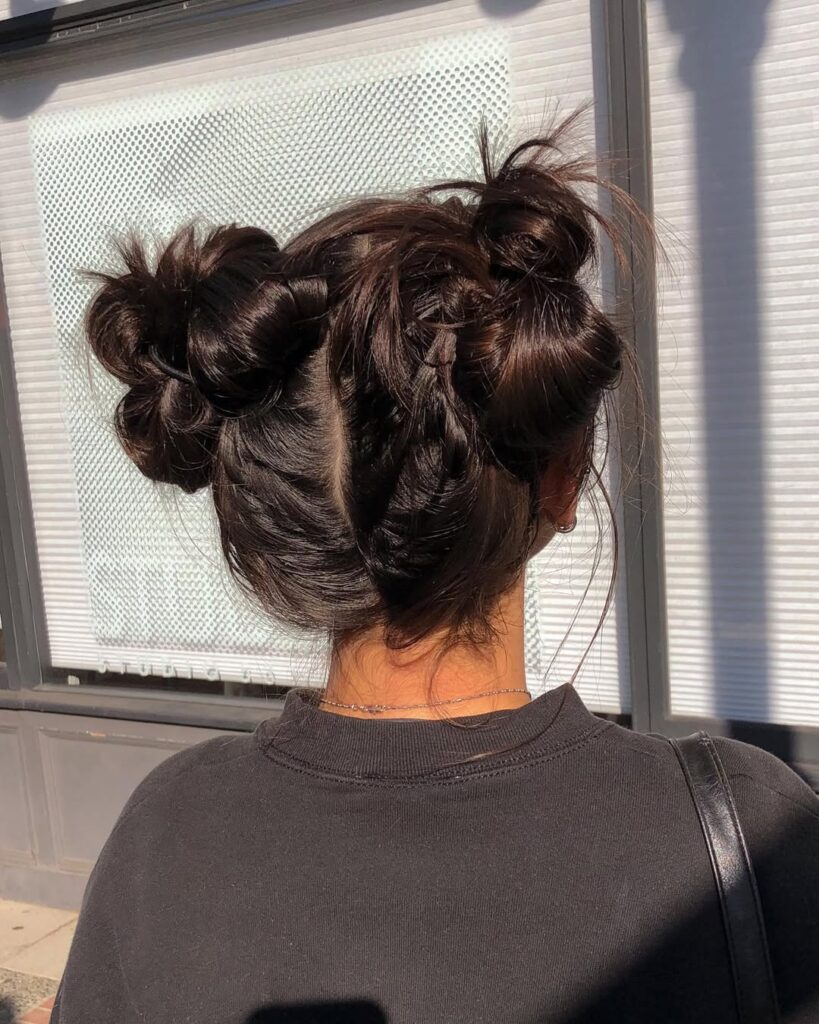 Top 19 Claw Clip Hairstyle Ideas: Trendy and Effortless Looks for Every Occasion 9 Claw Clip Space Buns