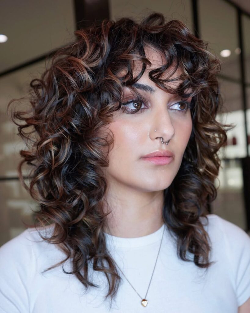 Shaggy Curly Bob