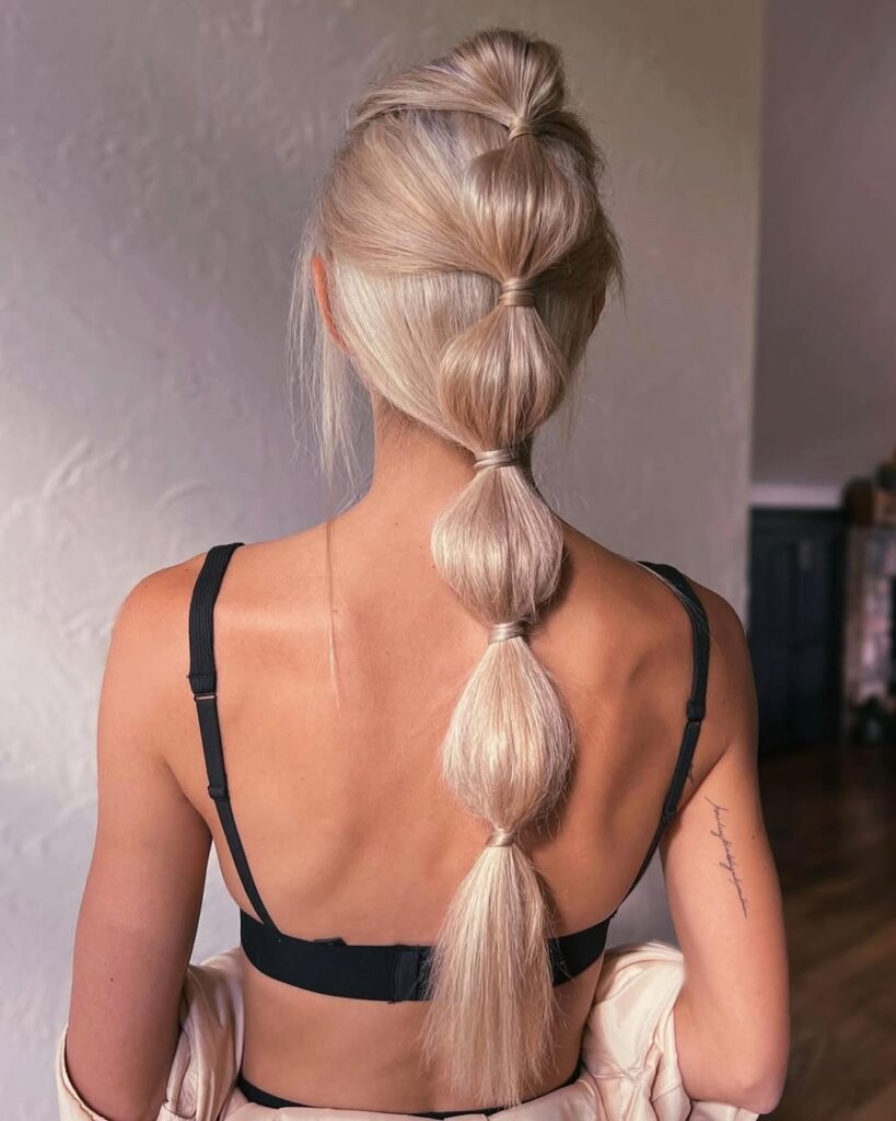 Bubble Ponytail Updo