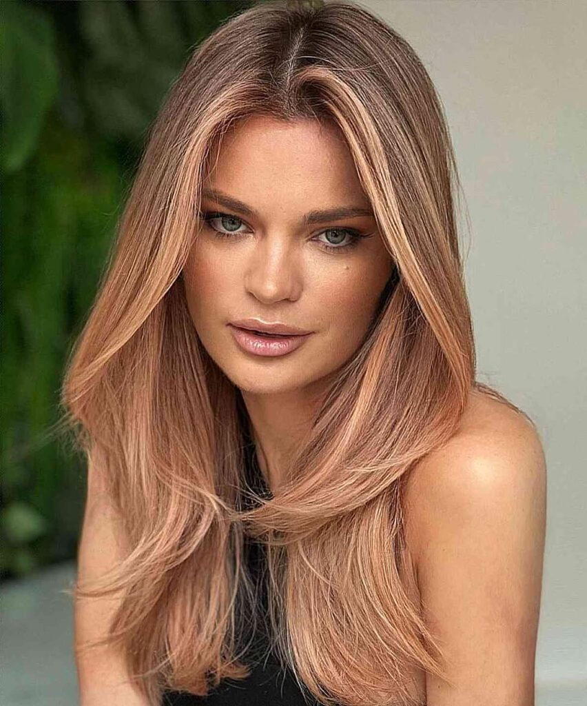 Long Hair with a Middle Part