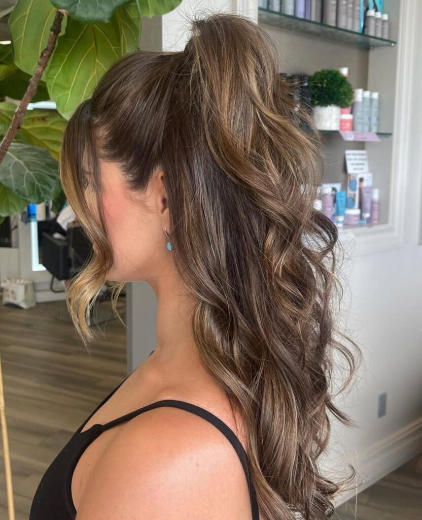 Half-Up, Half-Down with a Twist