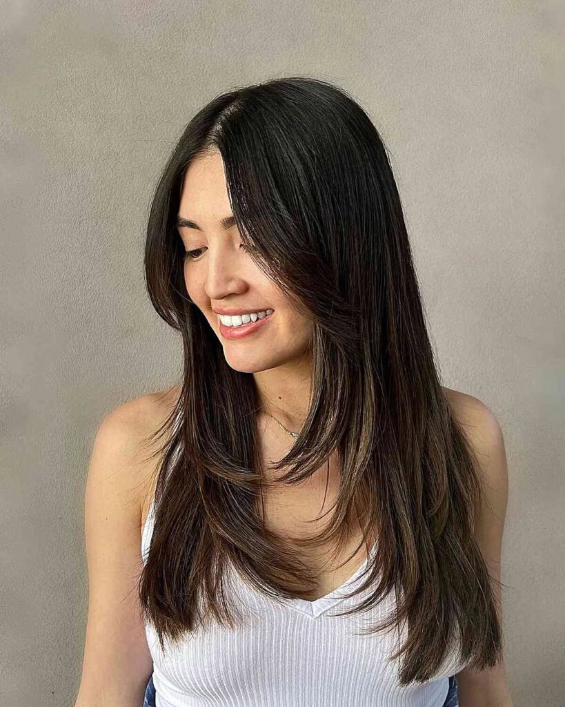 Long and Layered Straight Hair