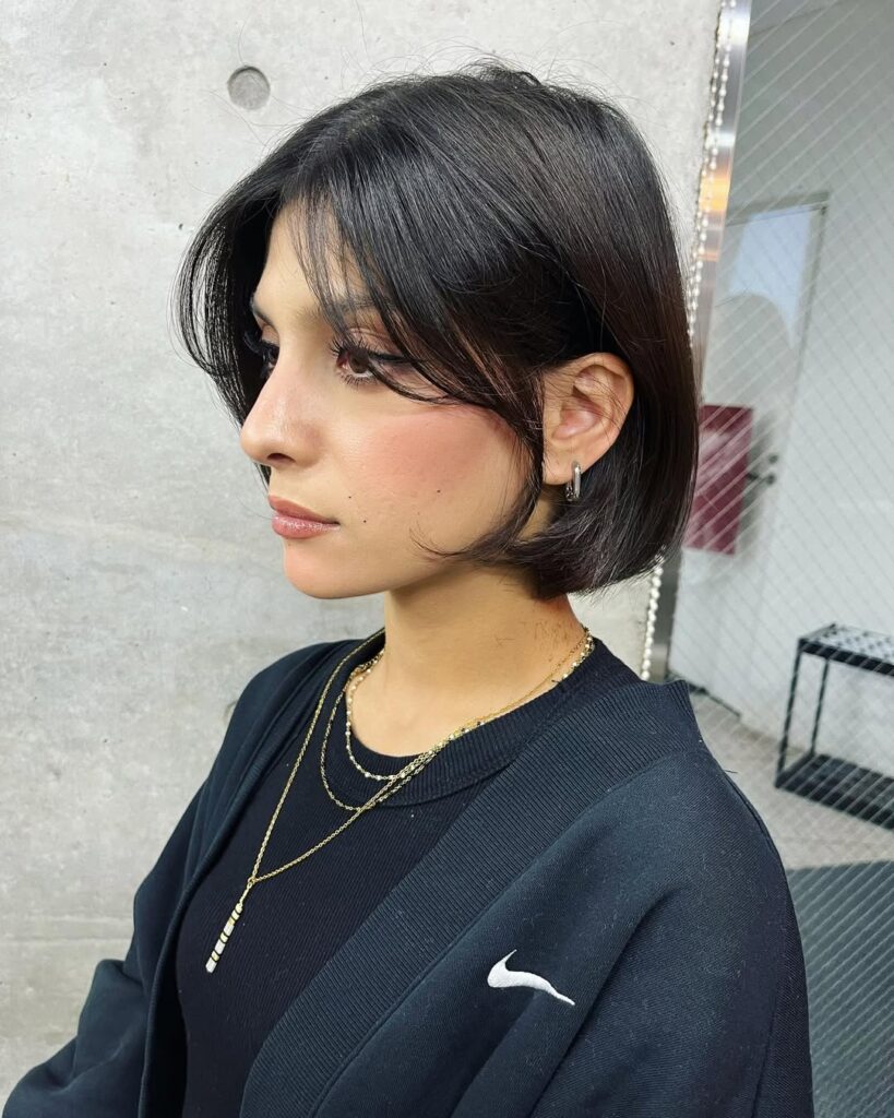 Blunt Cut with Bangs