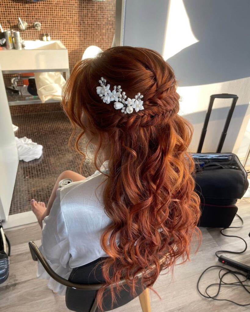 Half-Up, Half-Down Updo
