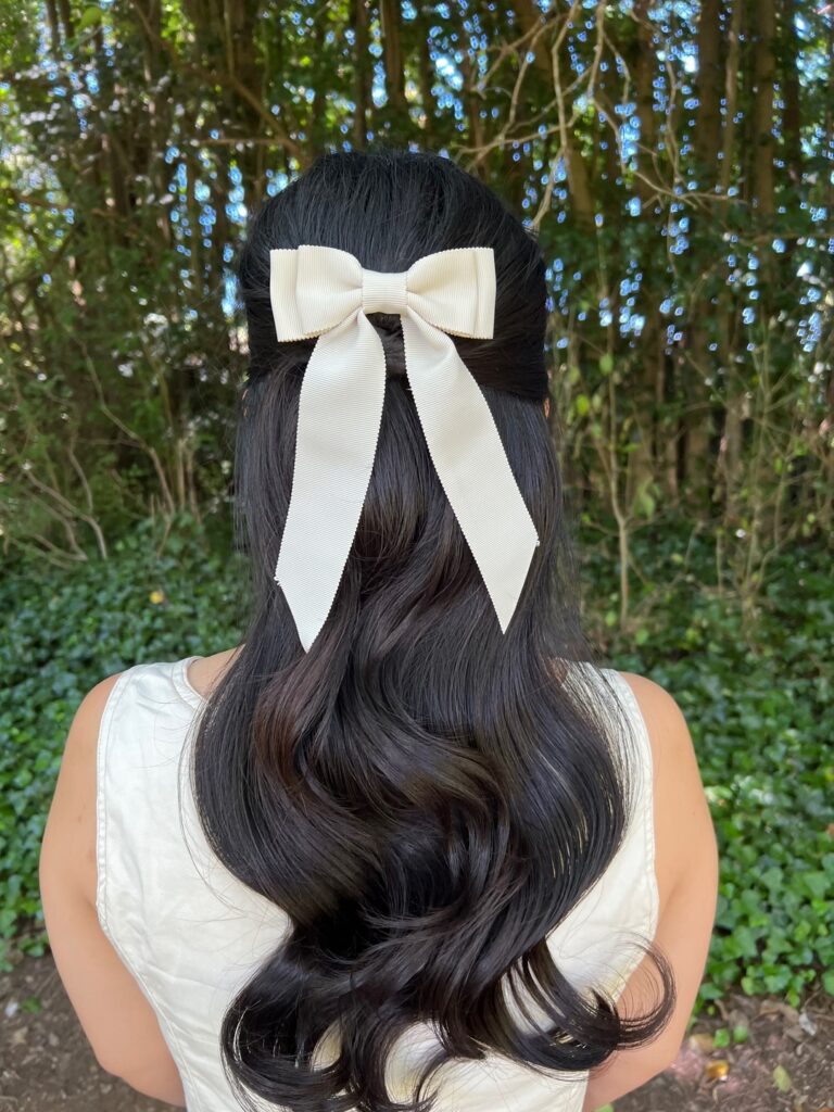 Half-Up Half-Down with a Bow
