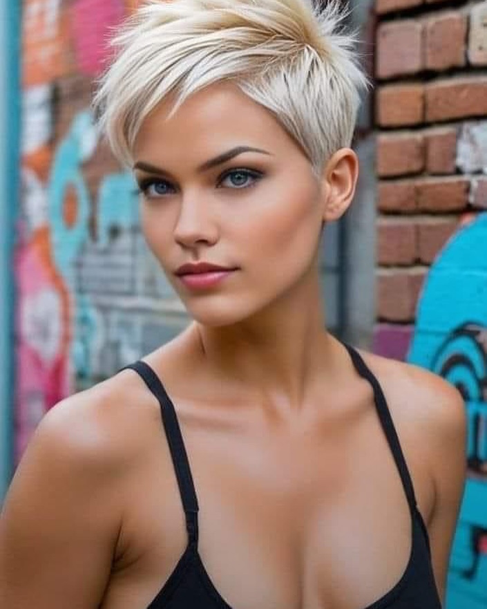 Pixie Cut with Glitter