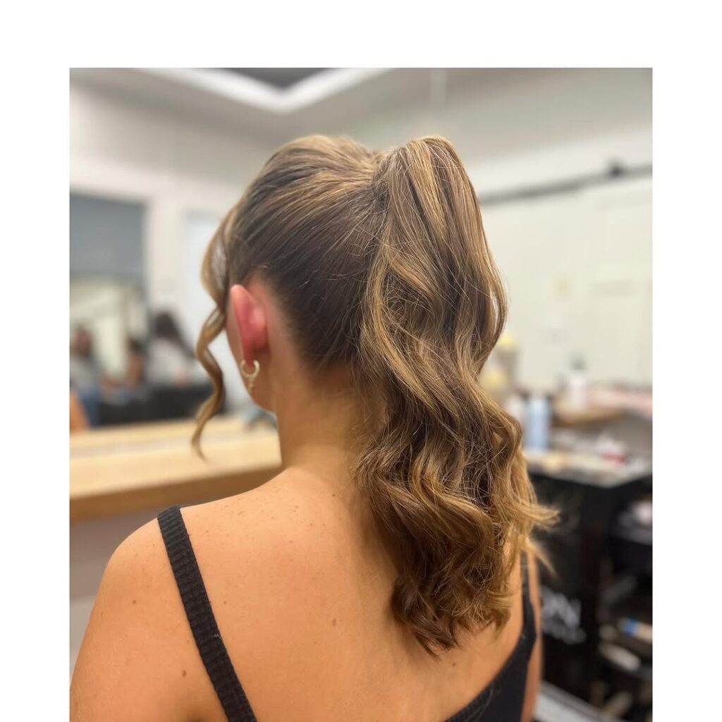 High Ponytail with Volume
