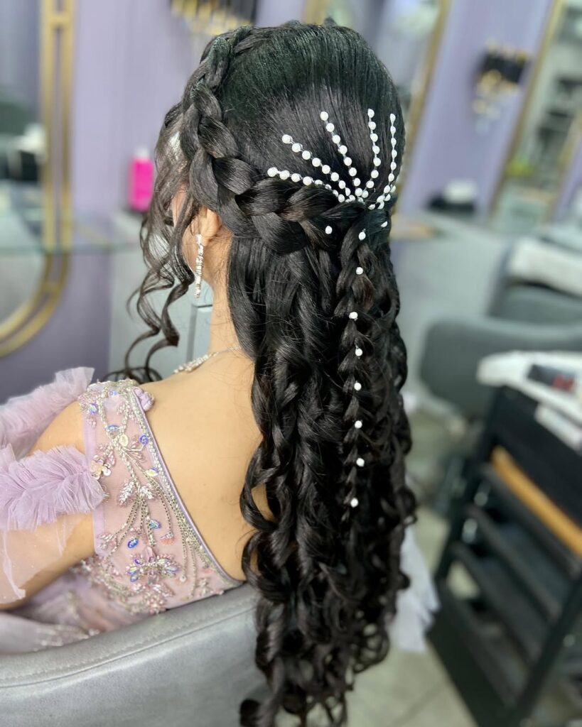 Dutch Braid with Loose Curls