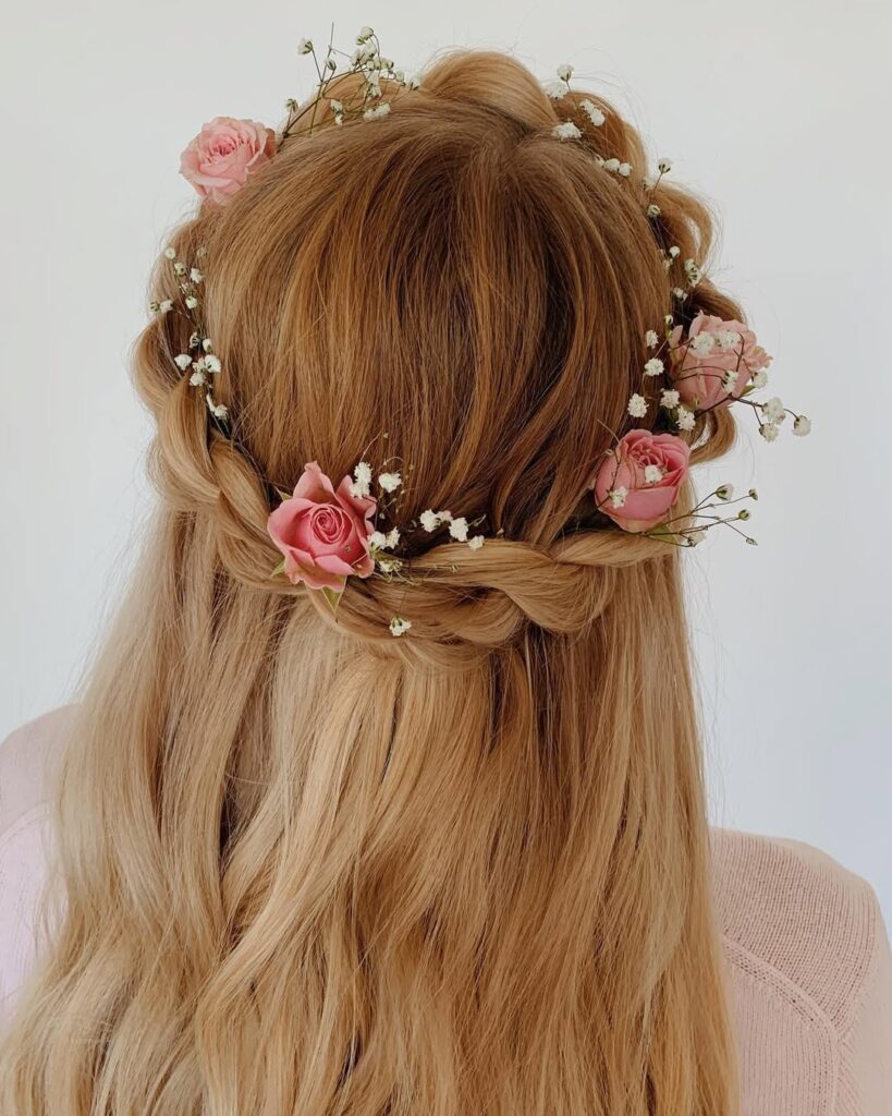 Top 19 Claw Clip Hairstyle Ideas: Trendy and Effortless Looks for Every Occasion 8 Twisted Crown Updo