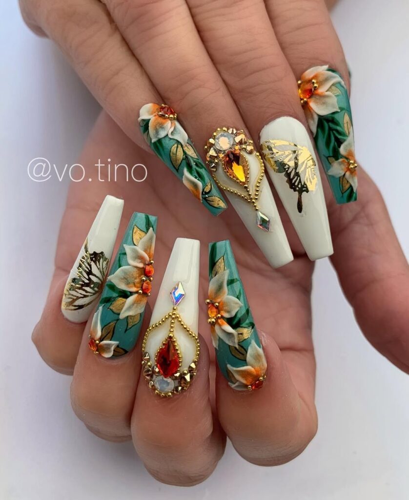 Tropical Paradise Nails