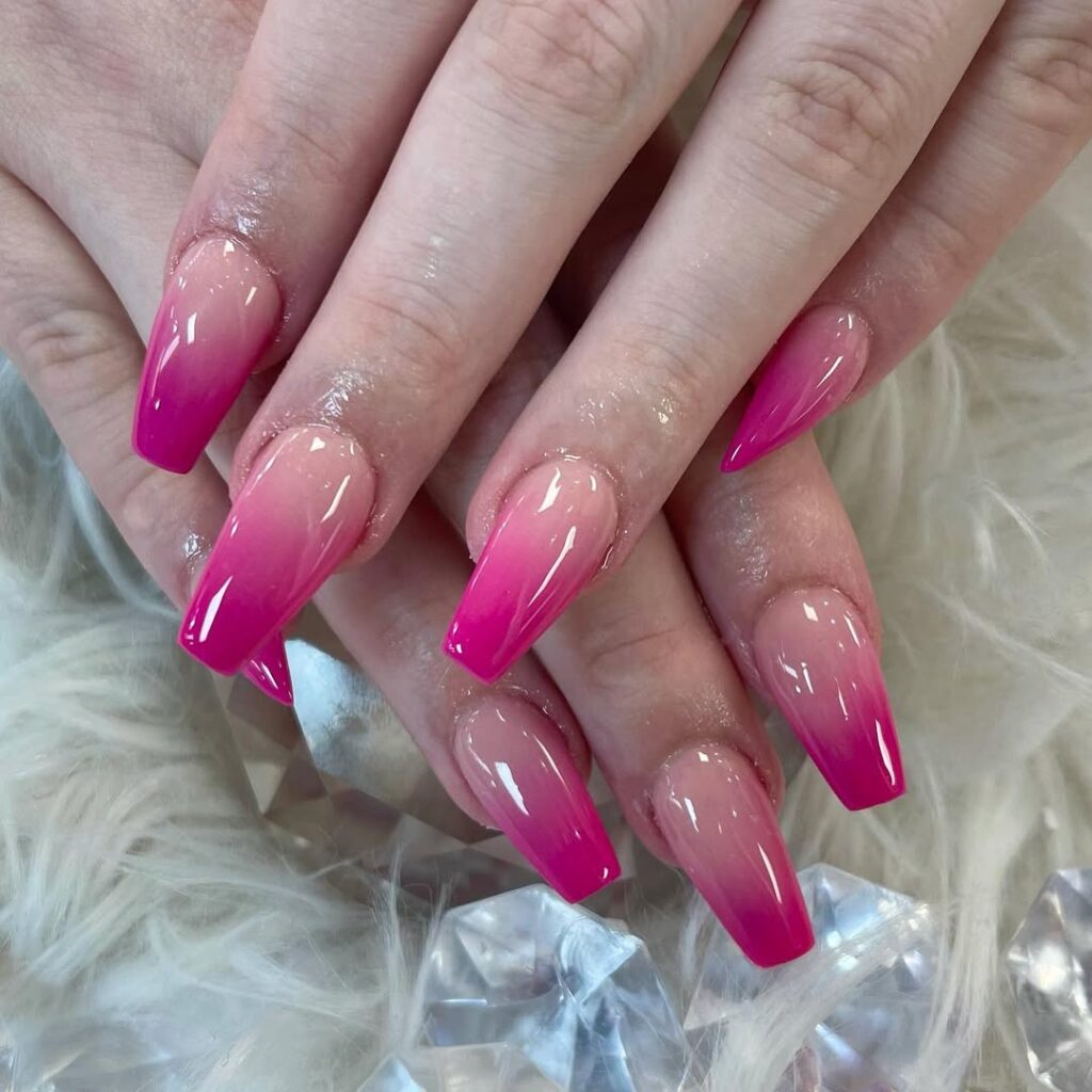 Purple Glow-in-the-Dark Nails