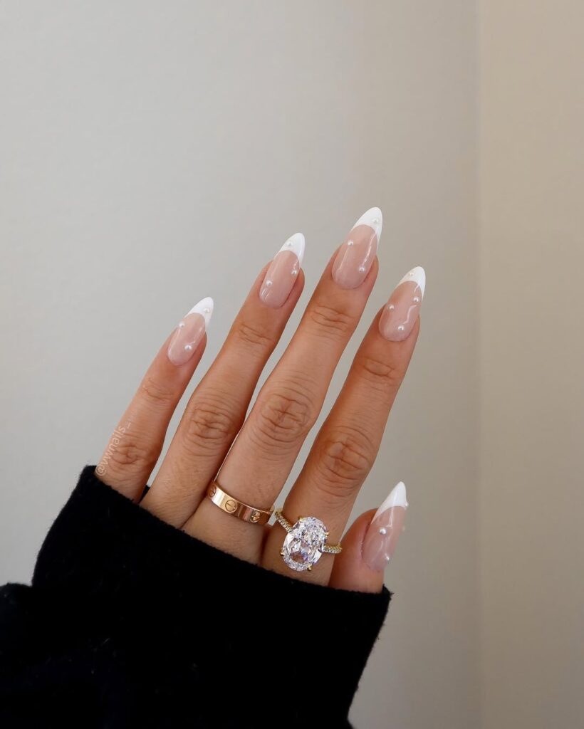 White with Pearl Embellishments
