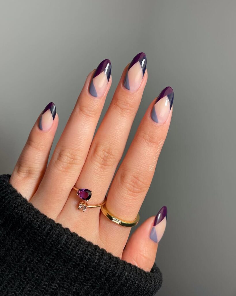 Matte Purple Nails