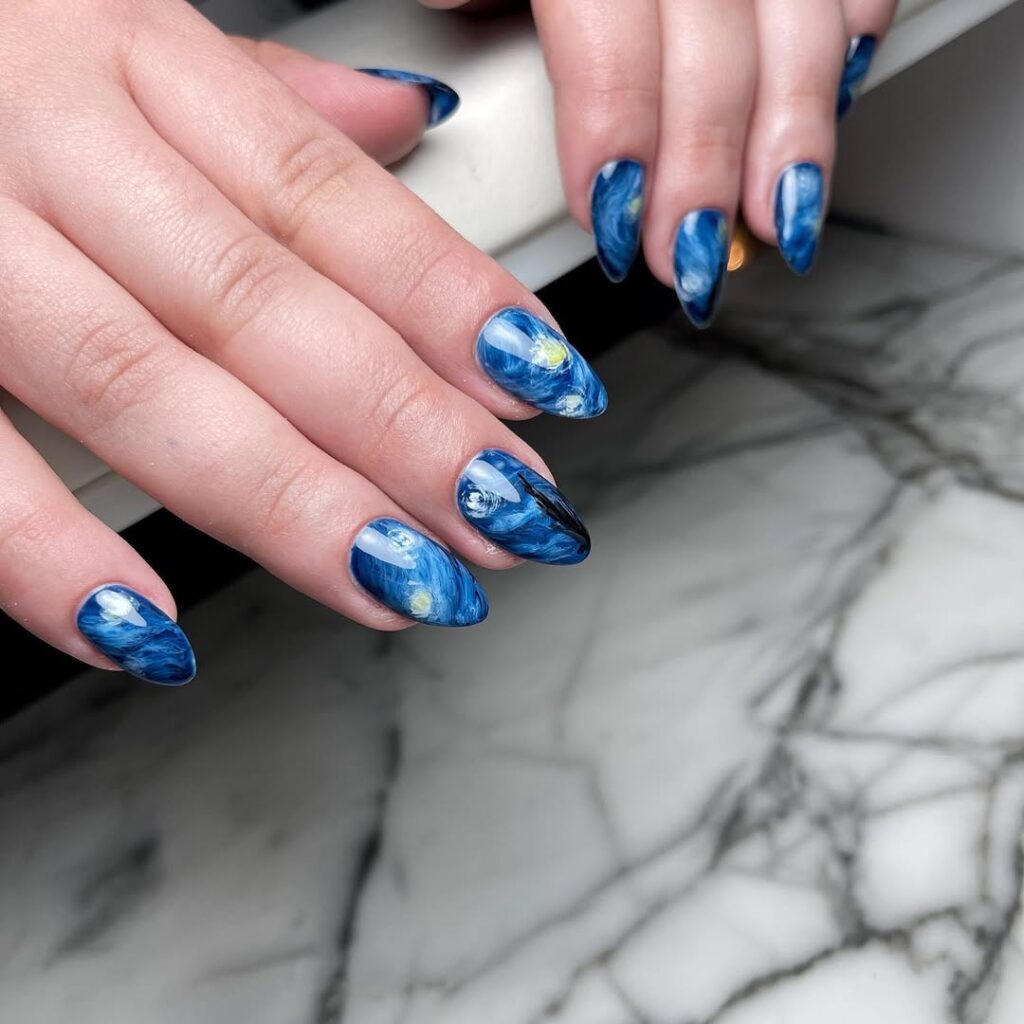 Starry Night Nails