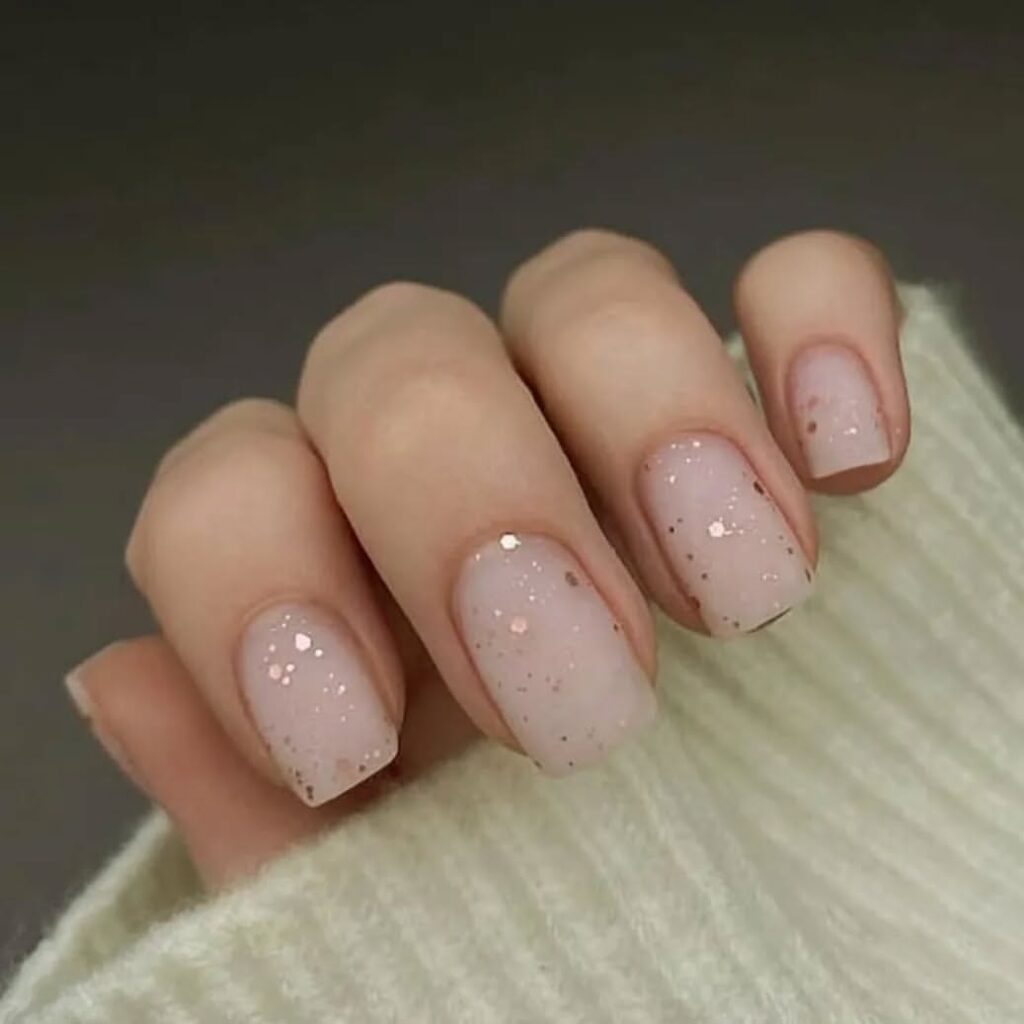 Matte Nude Nails