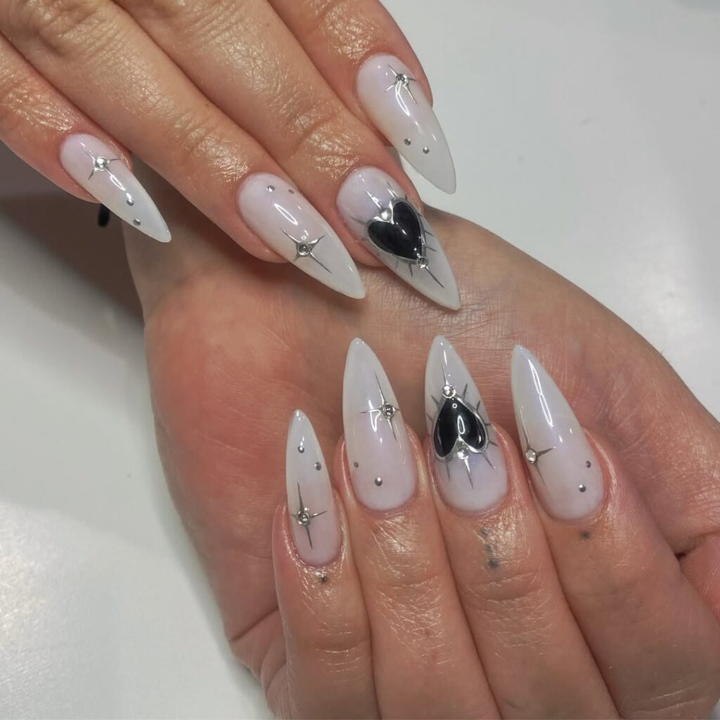 White with Chrome Accents