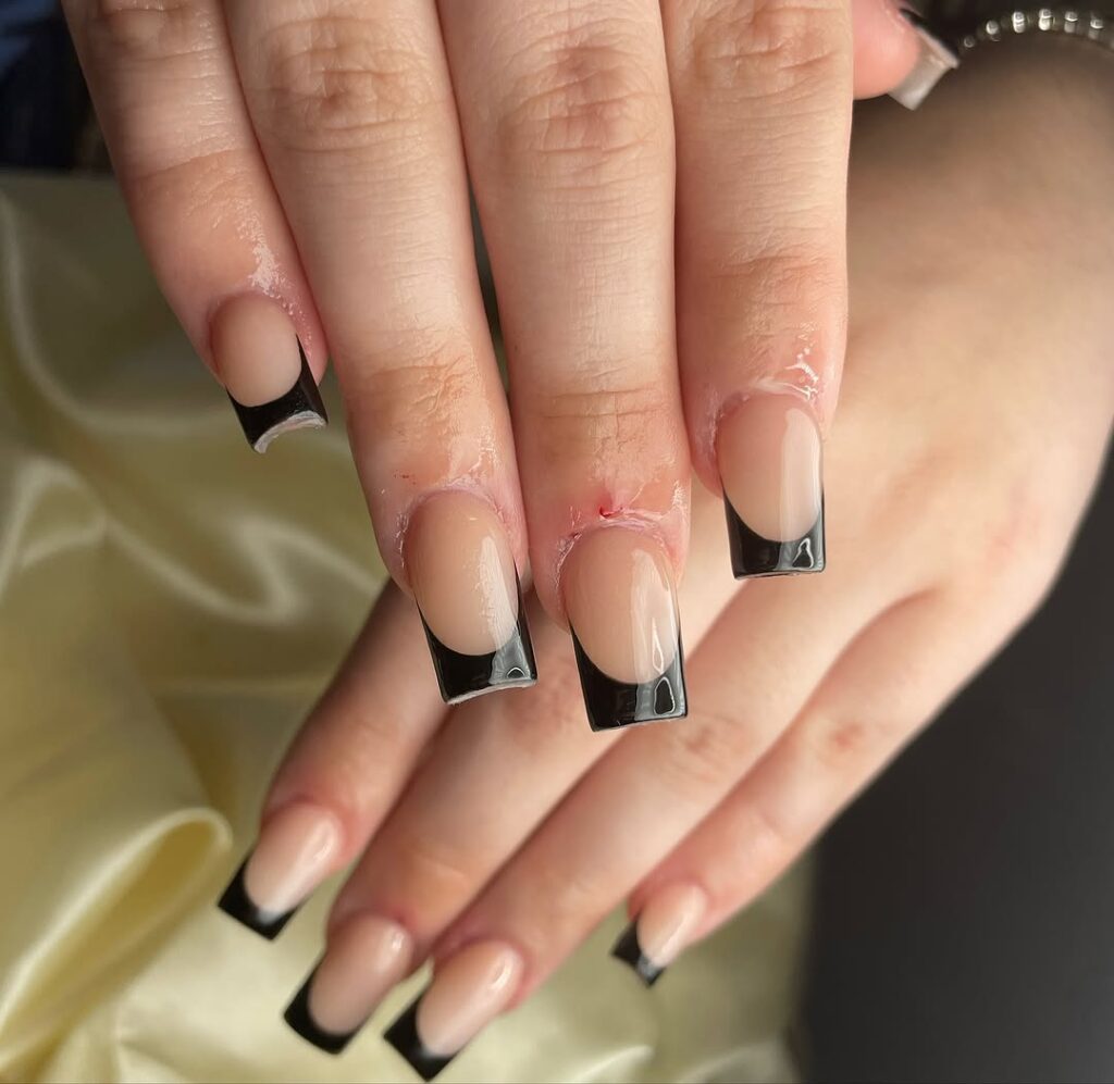 Black French Tips