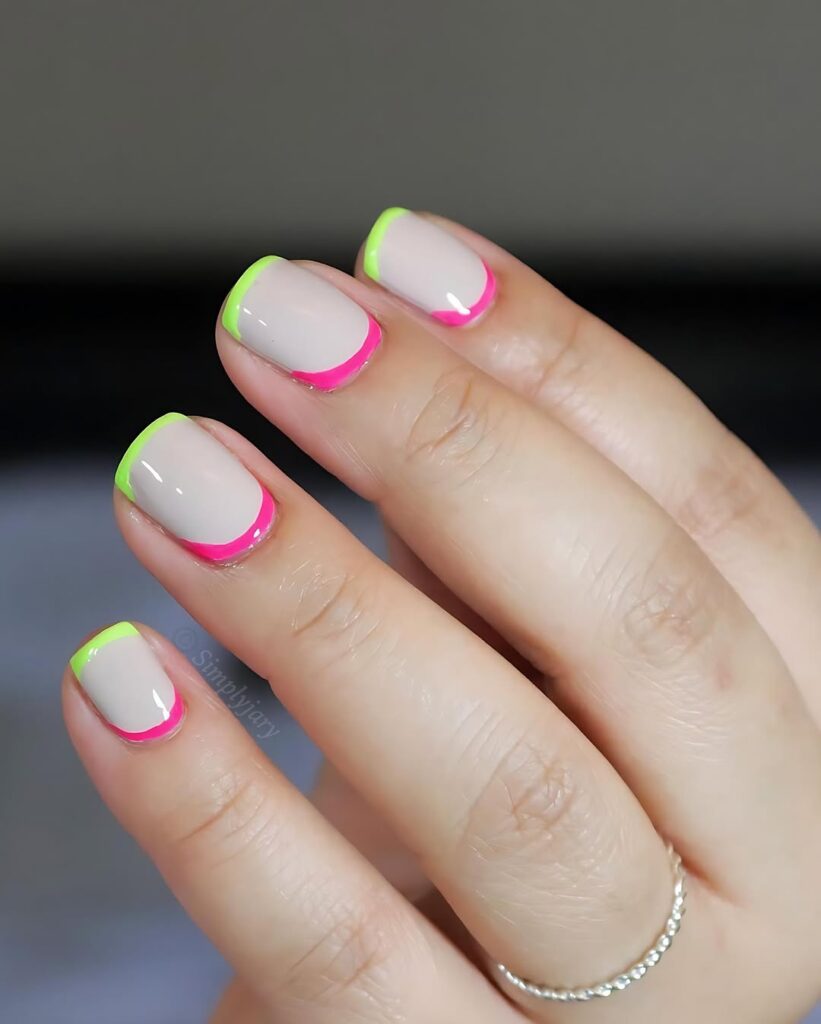 White with Neon Accents