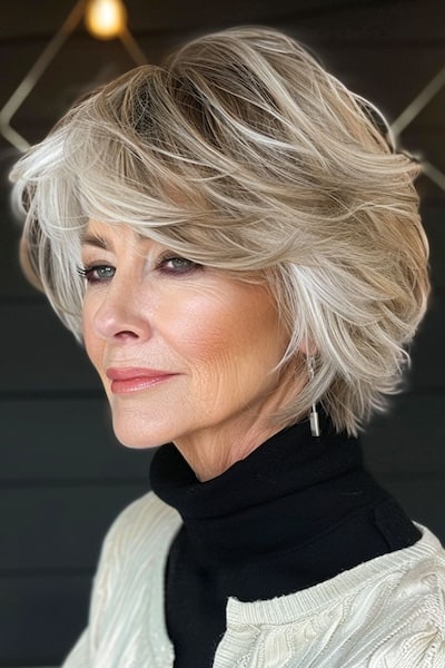 Long Wavy Lob (Long Bob Hybrid)