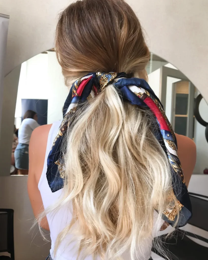 The Messy Mid-Length Ponytail (For a Casual Yet Stylish Look)