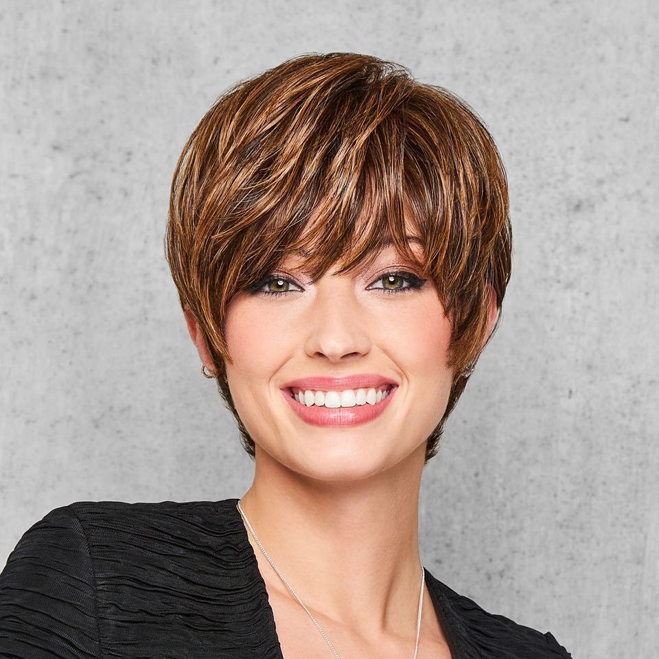 Short Feathered Pixie Cut