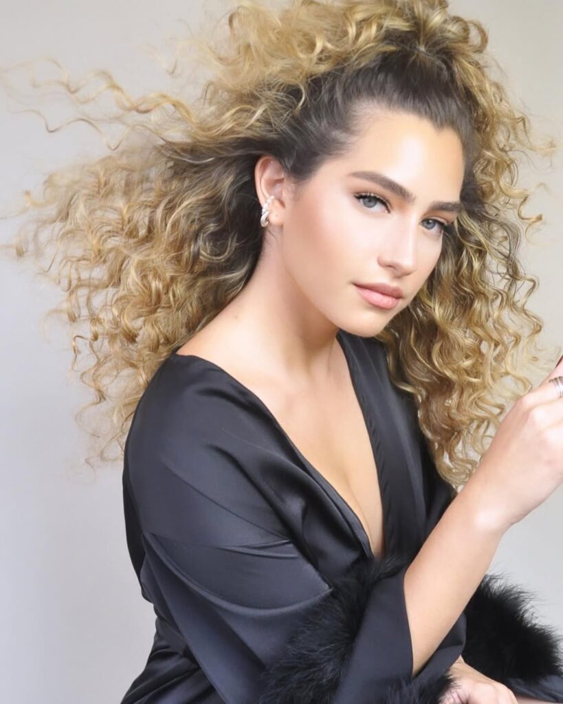 Feathered Curly Hair