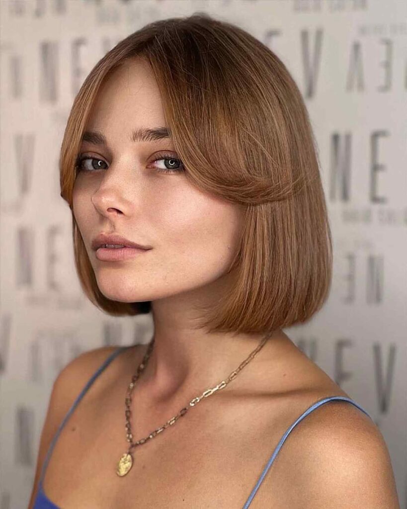 The French Bob with Curtain Bangs