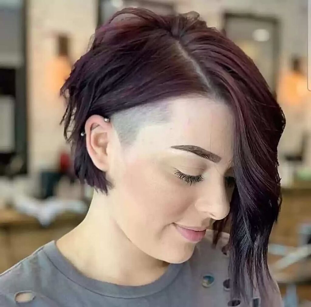 Asymmetrical Feathered Cut