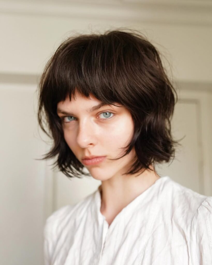 The Blunt French Bob with Micro Bangs