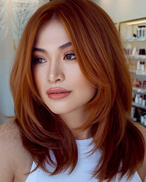 Textured Shoulder-Length Cut with Face-Framing Layers