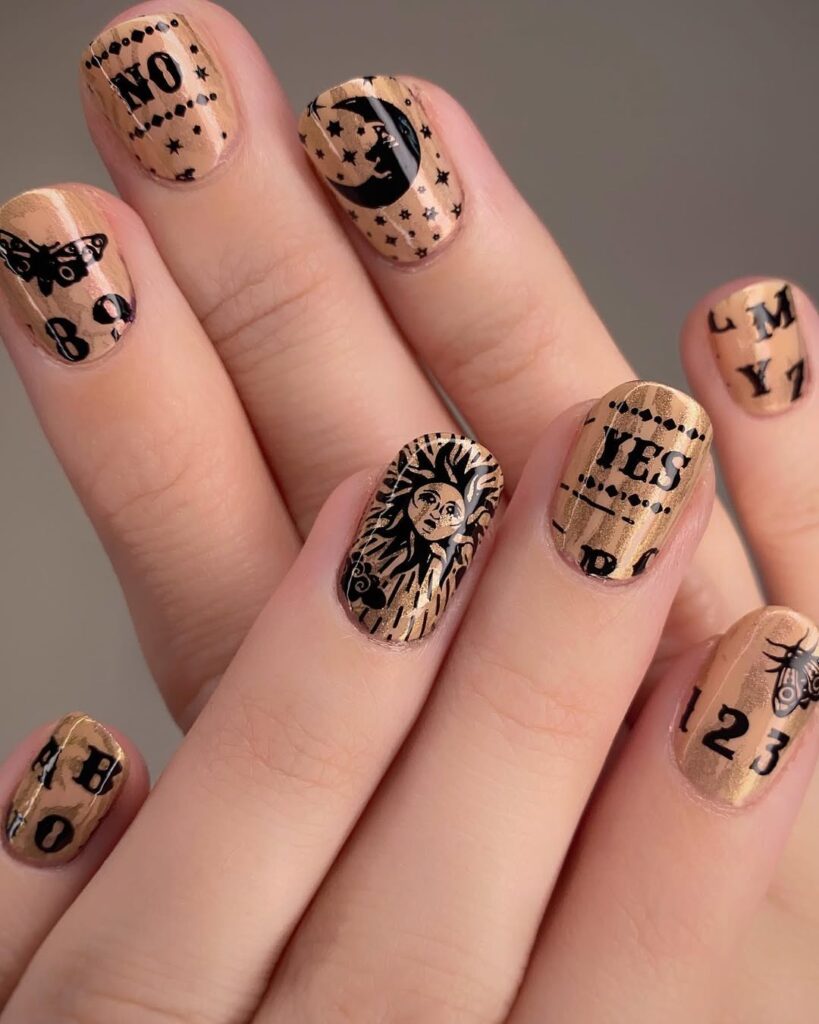 Ouija Board Nails