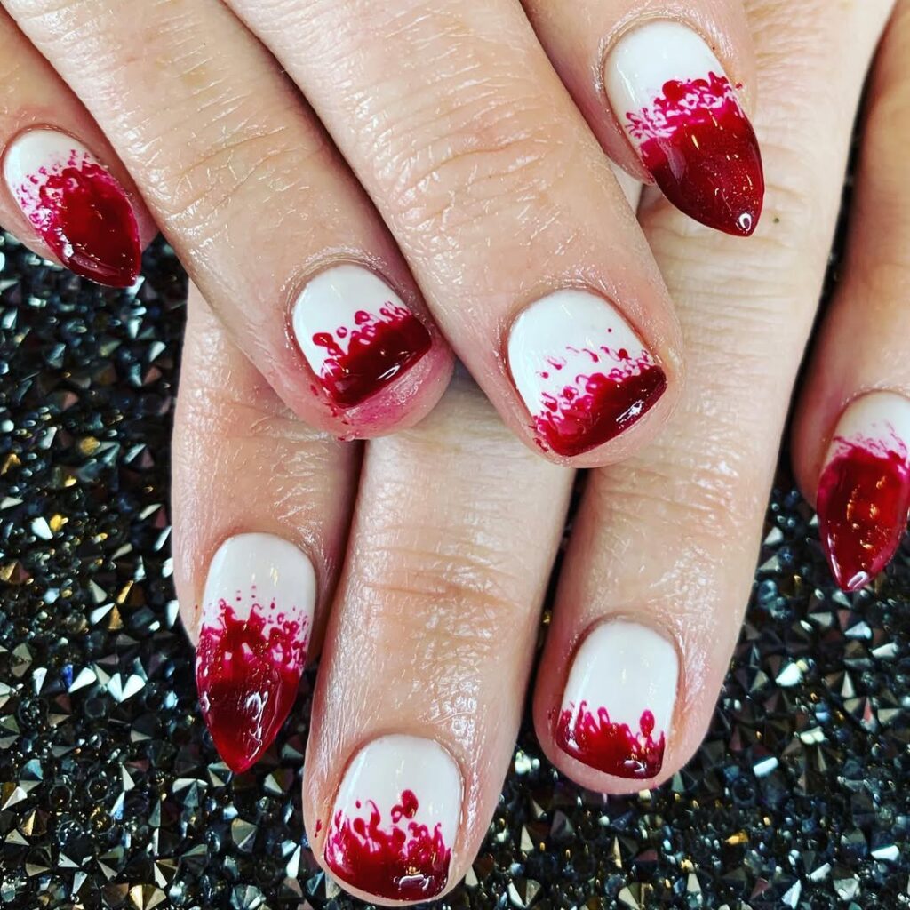 Vampire Fangs Nails