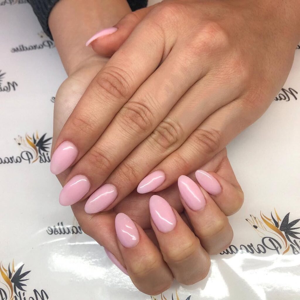 Classic Baby Pink Nails