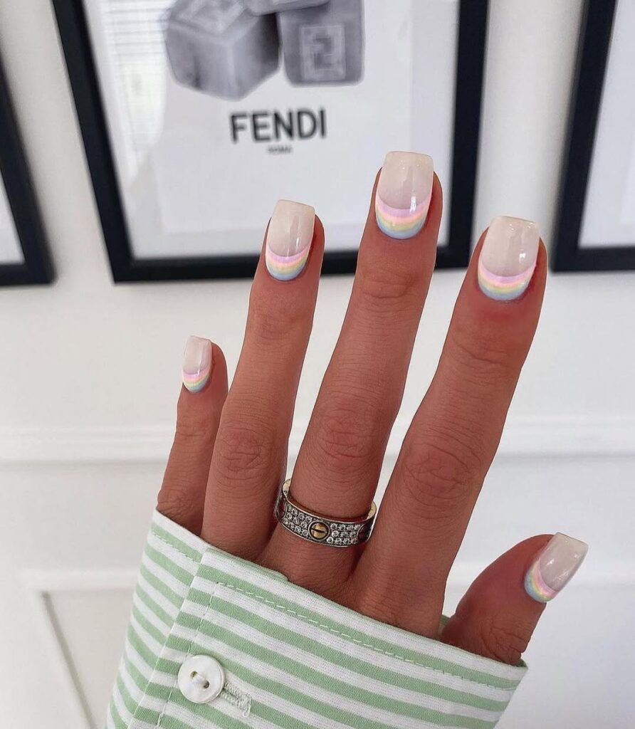 Reverse French Manicure