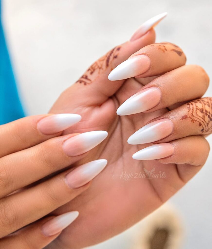Ombré Almond Nails